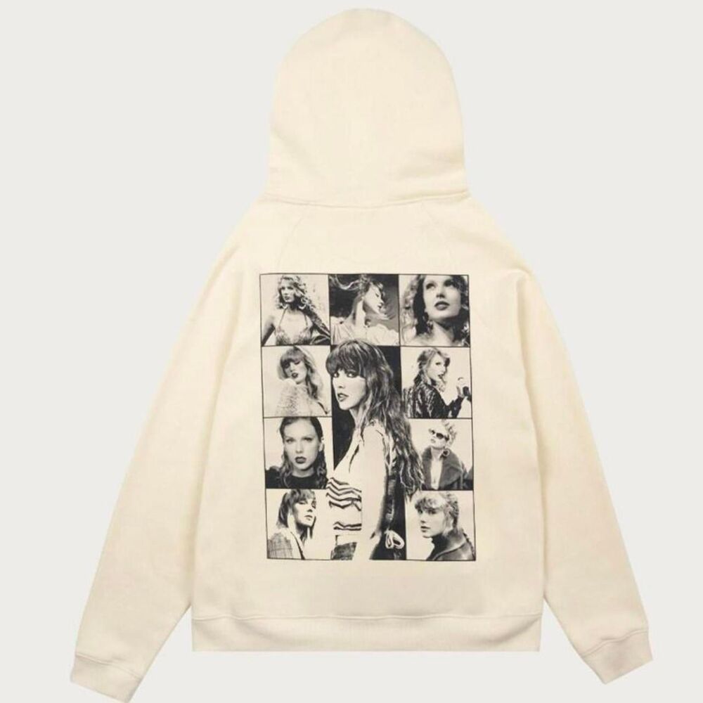 Unbranded Women's Cream and White Hoodie